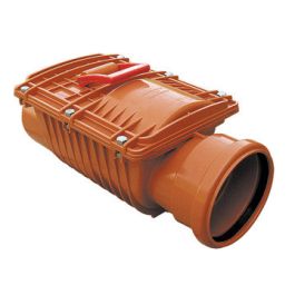 PVC Ontstoppingsstuk met vergrendelbare keerklep 125mm mof/spie RB