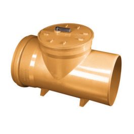 PVC Ontstoppingsstuk met vergrendelbare keerklep 250mm mof/spie RB