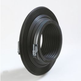 EPDM Rubberen Muurkraag 125mm zwart L=70mm