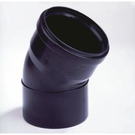 PP Bocht 40mm mof/spie 30° zwart