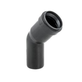 PP Bocht 32mm mof/spie 45° zwart