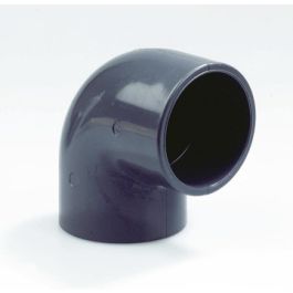 PVC Knie PN16 40mm 2x lijmmof 90° grijs