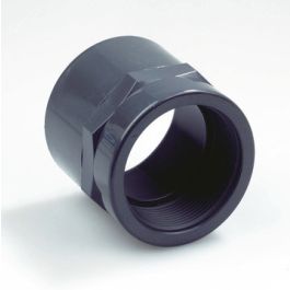 PVC Overgangsmof PN16 50mm x 1 1/2" lijmmof/ binnendraad grijs