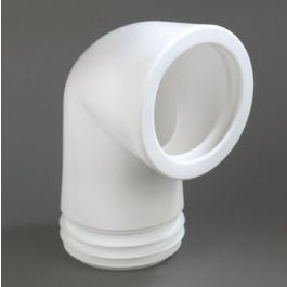 Evathane Closetafvoerbocht nr. 303 B 100-110mm wit L=120mm