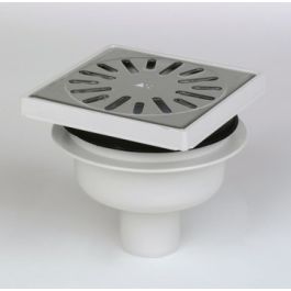 ABS Vloerput met RVS rooster nr. 4015 150mm