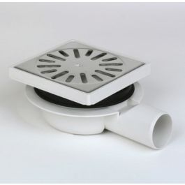 ABS Vloerput met RVS rooster nr. 4016 150mm