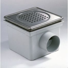 ABS Vloerput met RVS rooster nr. 1536 200mm