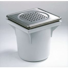 ABS Vloerput met RVS rooster nr. 15316 200mm