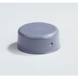 PVC Afsluitkap met klikverbinding 60mm grijs