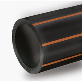 PE100 Buis riool SDR11 PN16 560x51,0mm zwart/bruin L=6m