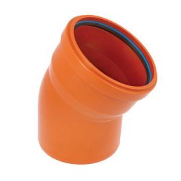 Solydo PP Bocht 110mm SN8 mof/spie 15° roodbruin