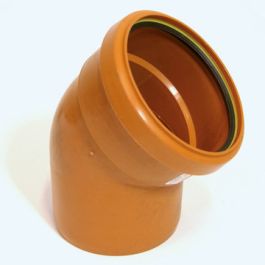 Solydo PP Bocht 160mm SN8 mof/spie 45° roodbruin