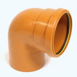 Solydo PP Bocht 160mm SN8 mof/spie 90° roodbruin