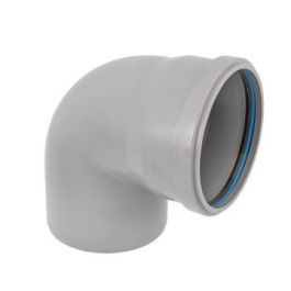 Solydo PP Bocht 160mm SN8 mof/spie 90° grijs