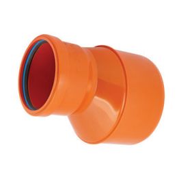 Solydo PP Excentrisch verloopstuk 160x110mm SN8 spie/mof roodbruin