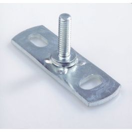 ELVZ Staal Muurplaat buitendraad met lasbout lang M6 x 25mm