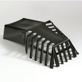 HWA PE Bladvanger model U 60x80mm zwart