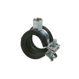 ELVZ staal Pijpbeugel met rubberinlage M8/M10 25mm