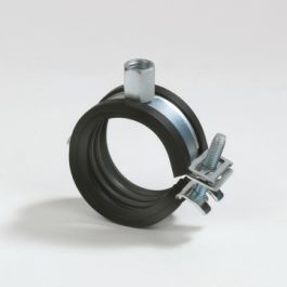 ELVZ staal Pijpbeugel met rubberinlage M8/M10 40mm