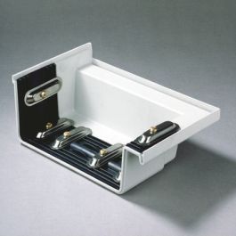 Polyester Eindstuk rechts 120mm grijs