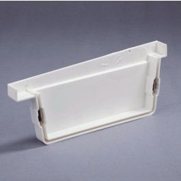 Nylon Eindstuk links 120mm grijs