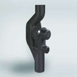 PE Valleiding/Ventilatie T-stuk 160mm zwart