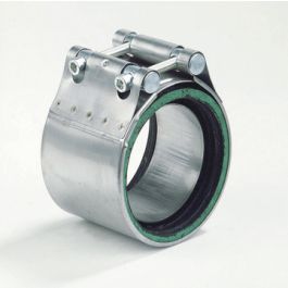 RVS Overgangsstuk PE-PVC/GY 75x76,1mm zwart