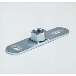 ELVZ staal Bevestigingsplaat met moer 1/2"
