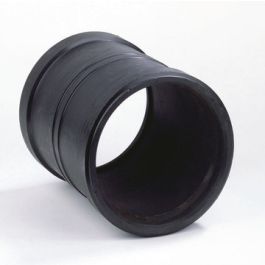 PE Overschuifmof 200mm 2x mof zwart