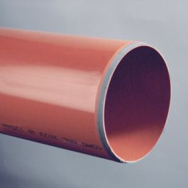 PVC-U3 Buis 160x4,0mm klasse 41/SN4 KOMO roodbruin L=5m