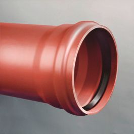 PVC-U3 Buis 250x6,1mm klasse 41/SN4 KOMO mof/spie roodbruin L=5m