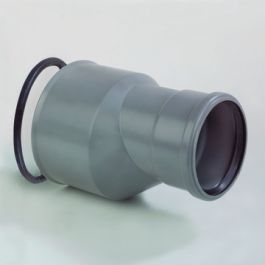 PVC Overgangsstuk - Grès excentrisch 110x180mm grijs