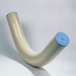 PVC Getrokken bocht 200mm KIWA PN10 90° crème