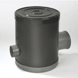 PVC Controleput 315mm 80x80mm 2x klikmof grijs H=800mm