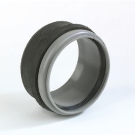PVC Putwandinlaat 125mm gat 146mm grijs