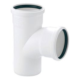 DykaStil Stroom T-stuk 90mm 2x mof/ 1x spie 87° wit