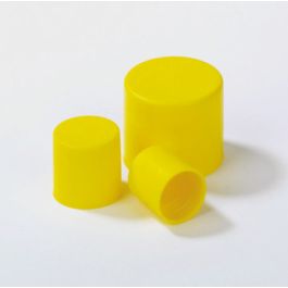 PE Speciedeksel passend om buis 16mm geel