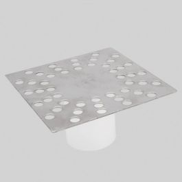 RVS Rooster 150x150mm