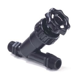Plas-Fit PP Vrijstroomafsluiter 1/2" PN16 2x budr zwart