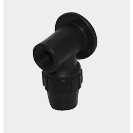Plas-Fit PP Muurplaat 16mm x 1/2" PN10 knel/bidr zwart