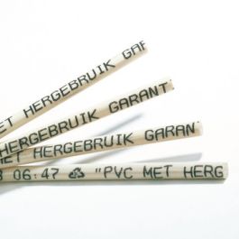 PVC Borgsnoer tbv trekvaste koppeling rond 8x480mm 125mm crème