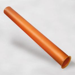 PVC Eindbuis 65mm klikmof+flens L=1m