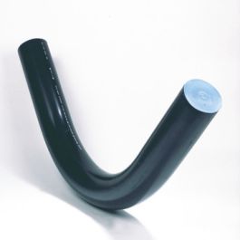 PE80 Getrokken bocht SDR17 75mm 90° zwart/blauw