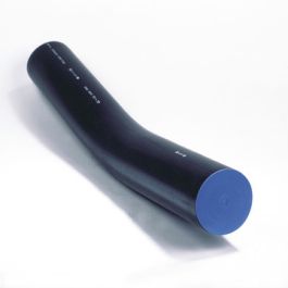 PE100 Getrokken bocht SDR17 250mm 22° zwart/blauw