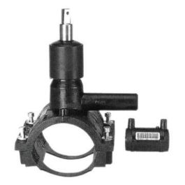 PE100 Drukaanboorventiel SDR11 110x32mm zwart