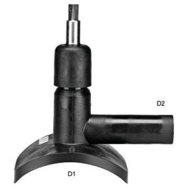 PE100 Drukaanboorventiel Top Loading SDR11 250-400mm 50mm zwart