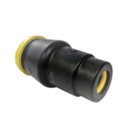 Hawle Verloopkoppeling PE-koper K 6385 25mm x Cu15 GAS zwart met gele