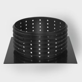 Vacurain PP Geperforeerde schacht + flens tbv groendaken 460mm zwart