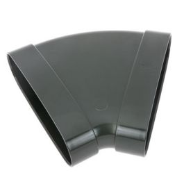 DYKA AIR Bocht ovaal 195mm 2x lijmmof 45° groen