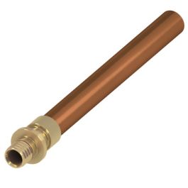 TECEflex Messing Overgangskoppeling 16mm x Cu15 pers/ koperbuis